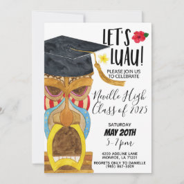 Convite para Festa Luau