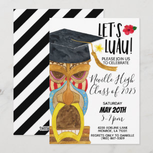 Convite para Festa Luau
