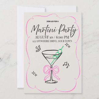 Convite para Festa Martini