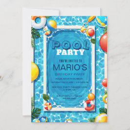 Convite para Festa na Área de Brincar com Água - C