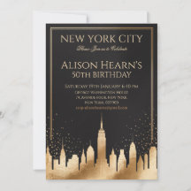 Convite para Festa na Cidade de Nova York