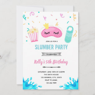 convite para festa na piscina do hotel slumber