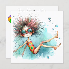 Convite para Festa na Piscina, etc.