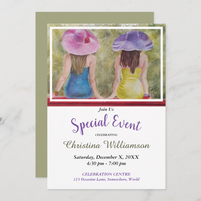 CONVITE PARA FESTA NO BANCO VERMELHO DO PARQUE (Frente/Verso)