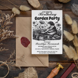 Convite para Festa no Jardim da Mão Gentil dos Jar