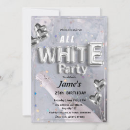Convite para Festa ou Evento All White