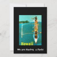 Convite para Festa Privada no Havaí