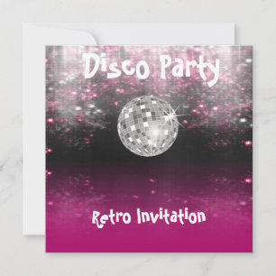 convite para Festa Retro Disco