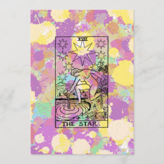 Convite para Festa Tarot da Estrela