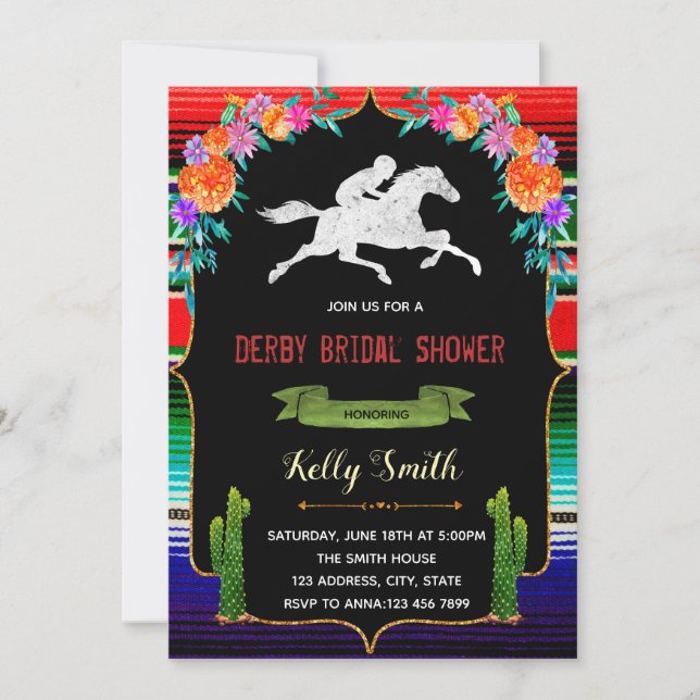 Convite para festa tema Cinco de mayo fiesta (Frente)