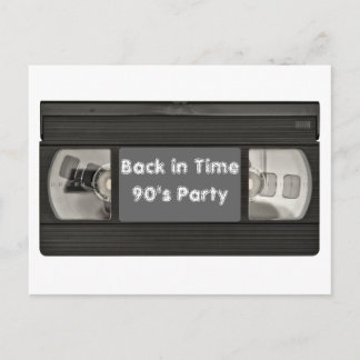 Convite para Festa VHS Flash Back Divertido
