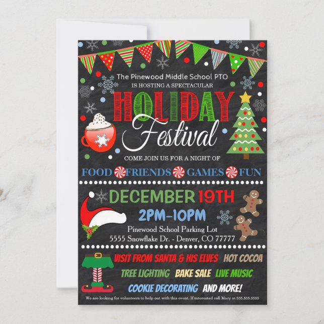 Convite para festas (Frente)