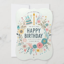 Convite para Festas de aniversário Artísticas - Fl