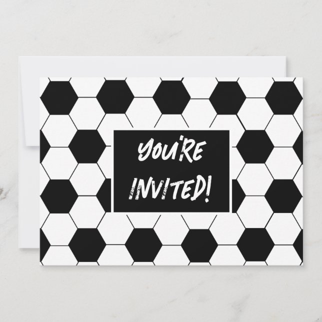 Convite para Festas de aniversário de futebol (Frente)