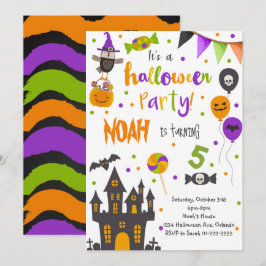 Convite para Festas de aniversário de Halloween