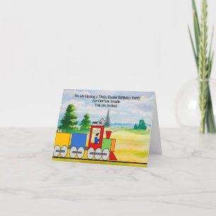 Convite para festas de aniversário para Filho com