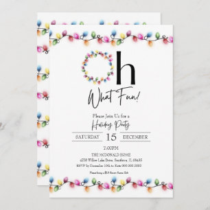 Convite para Festas de Férias de Natal