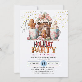 Convite para Festas de Férias e Biscoitos de Cacau