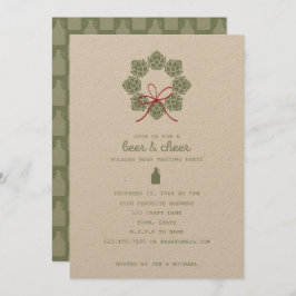 Convite Para Festas De Férias E Cerveja