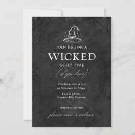 Convite para Festas de Figuras Ilustradas a Preto