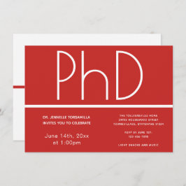 Convite para Festas de formatura de doutorado