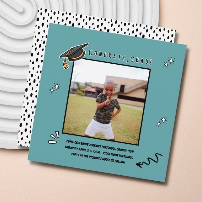 Convite para Festas de formatura do infantário pré (Criador carregado)