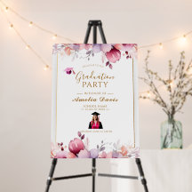 Convite para Festas de formatura Floral Elegante