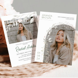 Convite para Festas de formatura Floral, Formando 