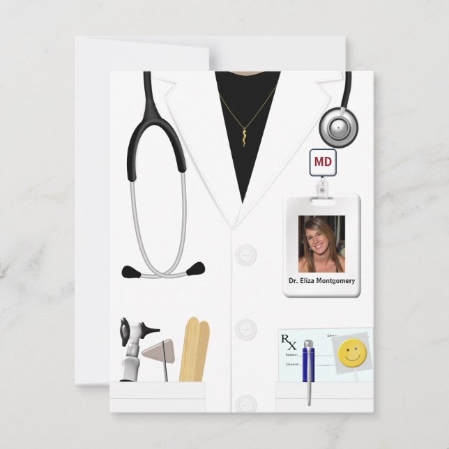 Convite para Festas de formatura Médica (Frente)