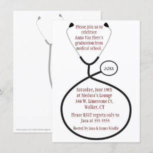Convite para Festas de formatura Médica ou de Enf