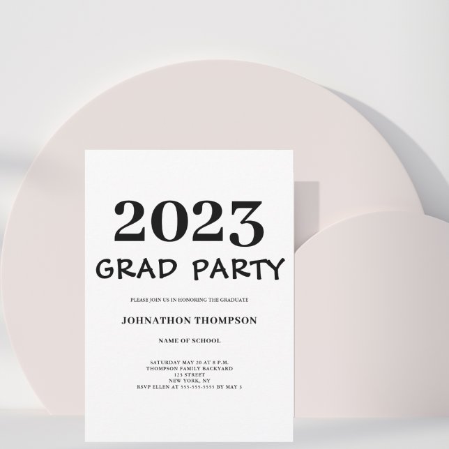 Convite para Festas de formatura Moderna (Criador carregado)