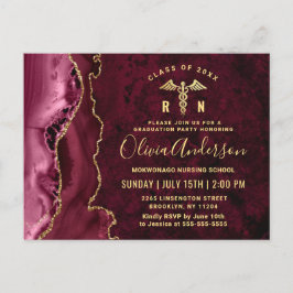 Convite para Festas de formatura moderno Dourado M