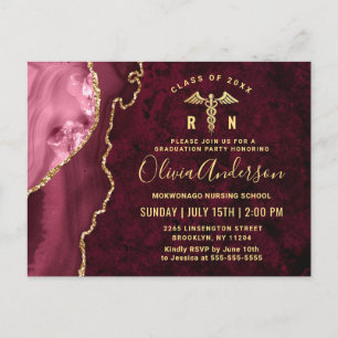 Convite para Festas de formatura moderno Dourado M