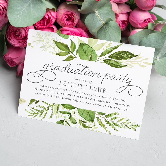 Convite para Festas de formatura Wild Meadow (Criador carregado)