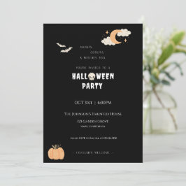 Convite para Festas de Halloween