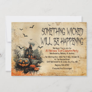 Convite para Festas de Halloween