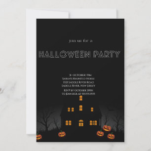Convite para Festas de Halloween