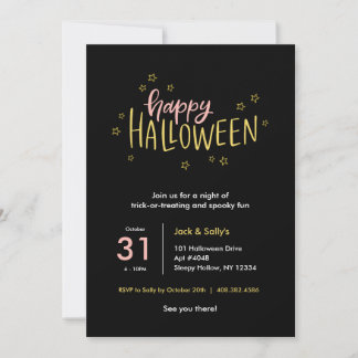 Convite para Festas de Halloween