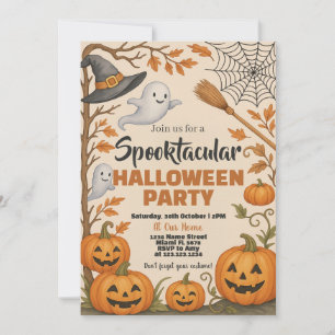 Convite para Festas de Halloween