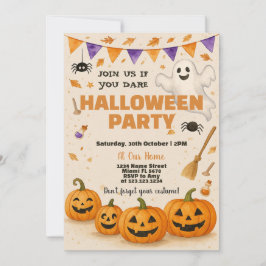 Convite para Festas de Halloween