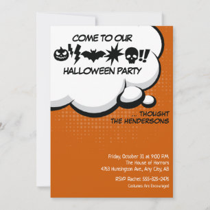 Convite para Festas de Halloween