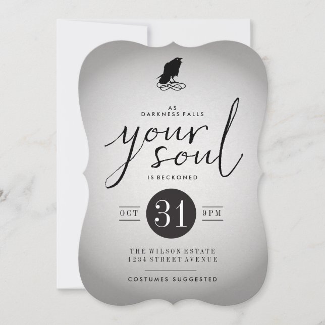 Convite para Festas de Halloween (Frente)