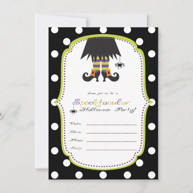 Convite para Festas de Halloween (Frente)