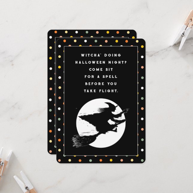 Convite para Festas de Halloween (Frente/Verso In Situ)