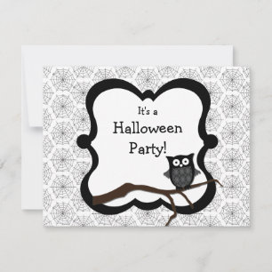 Convite para Festas de Halloween - Coruja