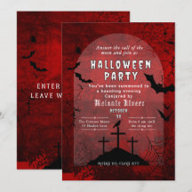 Convite para Festas de Halloween para Adultos - Ve