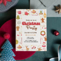 Convite para festas de natal para crianças de nata