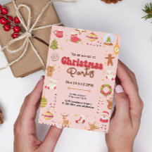 Convite para festas de natal para crianças de nata