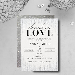 Convite para Festas de solteira de bebado no Amor