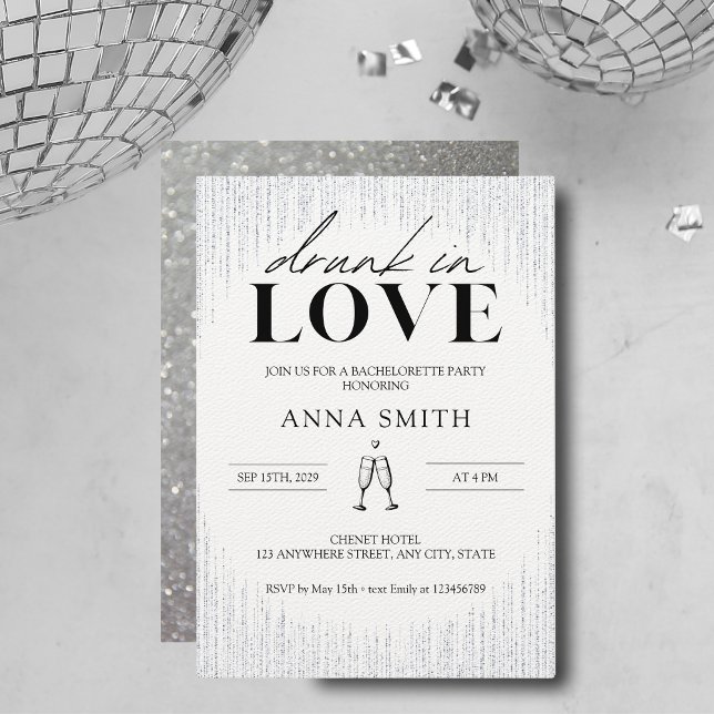 Convite para Festas de solteira de bebado no Amor (Criador carregado)